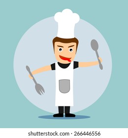 Boys cartoon character - chef 