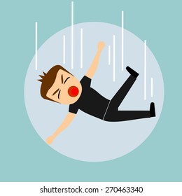 Boys cartoon character - fall