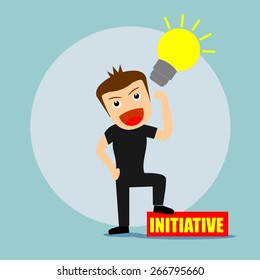 Boys cartoon character - initiative 