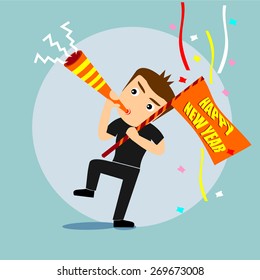 Boys cartoon character - new year