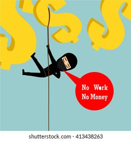 Boys Cartoon Character - No Work No Money