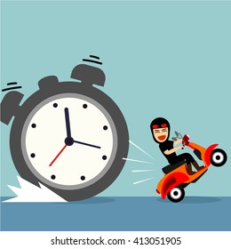 boys cartoon character - pursued by deadlines