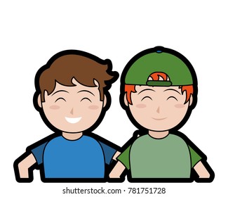 Boys cartoons design