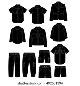Boys clothes. Sketches