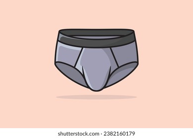 Boys Comfortable Underwear Short vector illustration. Sports and Fashion objects icon concept. Men сolored boxer short vector design with shadow.