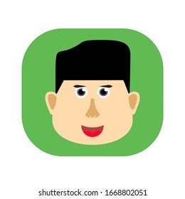 boy's emotions. Facial expression. man Avatar. Vector illustration of a flat design