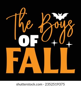 The Boys of Fall,  New Halloween SVG Design Vector File.