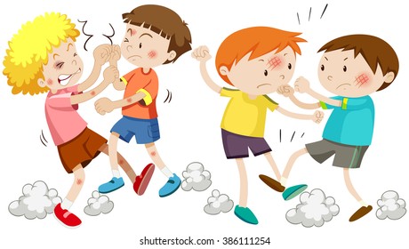 Children Fighting Clipart 101 Clip Art