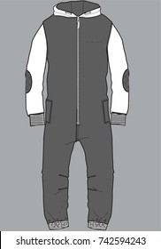 boys flat sketch template isolated