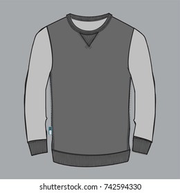 boys flat sketch template isolated