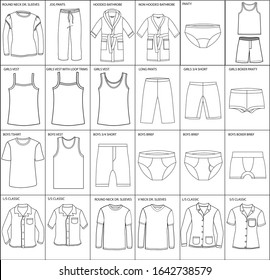 Boys And Girls Basic Fashion Templates