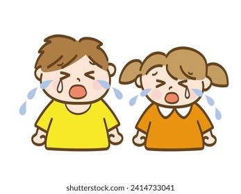 Boys and girls crying a lot_Early elementary school students_Toddler