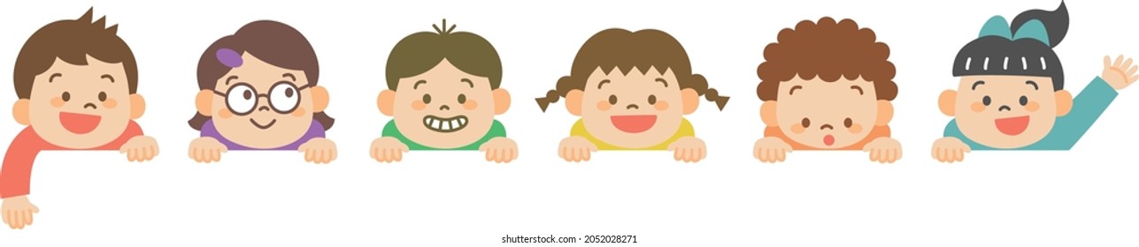 Boys and Girls vector illustration