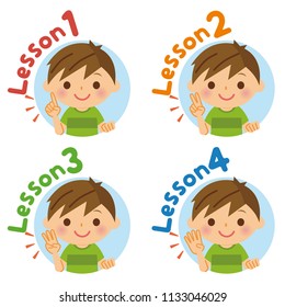 Boys' icon collection.