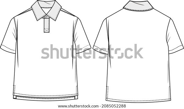 Boys Kids Polo Shirt Collection Stock Vector (Royalty Free) 2085052288 ...