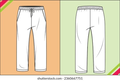 BOYS MEN TRACK PANT JOGGER ILLUSTRATION