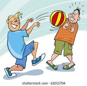 boys playing ball