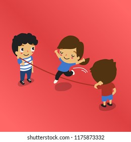 Boys Playing Nostalgic Game Zero Point Stock Vector Royalty Free 1175873332