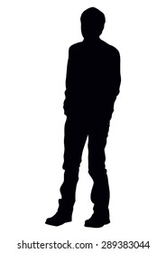 boy's silhouette