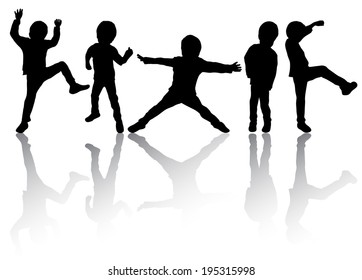 Boys silhouettes