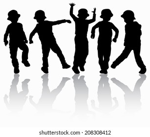 Boys silhouettes