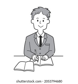 Niños estudiando en el escritorio