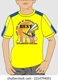 boys t-shirt design artwork for print.kids t-shirt design vector illustration