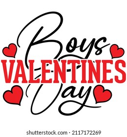 Boys Valentines Day Design And Vector File