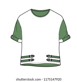boys wear vector sketch illustration