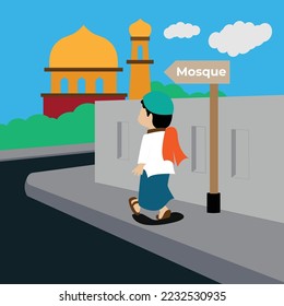 the boys went to the mosque