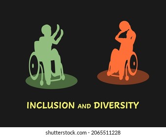 Boys in a wheelchair are playing basketball. The concept of inclusion and diversity.