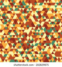 Boyscout seamless triangular vintage palette pattern vector