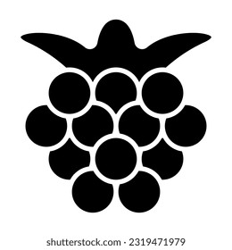 Boysenberries Vector Glyph Icon For Personal And Commercial Use.

