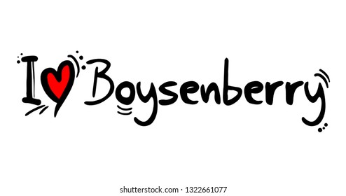 Boysenberry love message