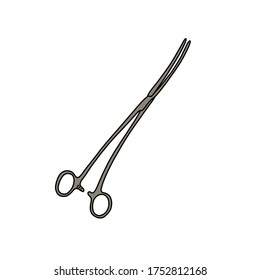 ícono de doodle bozeman douglas forceps, ilustración vectorial