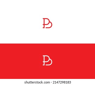 Plantilla vectorial de diseño de logotipo de carta BP