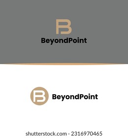 Diseño del logotipo de la carta BF de BP para su identidad empresarial. Diseño del logotipo de la letra B. Más allá del diseño del logo.