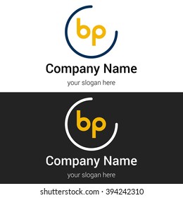 BP business logo icon design template elements. Vector color sign.