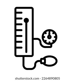 Bp checking machine Vector Icon easily modify

