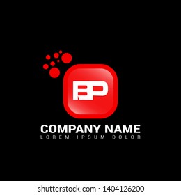 BP company linked letter logo concept. Designed for your web site design, logo, app, UI. BP initial logo design. corporate identity logo. can be used for bussines company. modern illustration. 