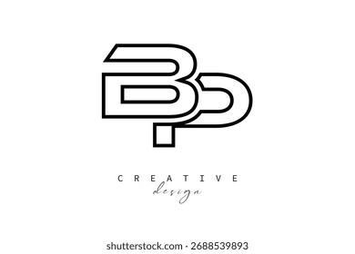 BP Creative Monogram Logo Design-Stock Creative Branding Design Concept