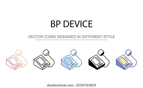 BP Device icon design with white background stock illustration