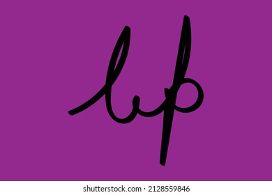 bp handwritten logo for identity. bp initial handwritten calligraphy, for monogram and logo. 