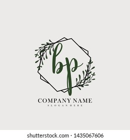 BP Initial beauty floral logo template