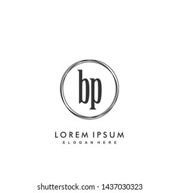 BP Initial beauty monogram logo vector