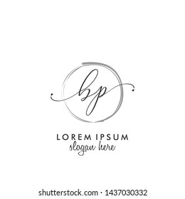 BP Initial beauty monogram logo vector