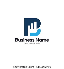 BP initial company Logo Template