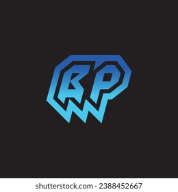 BP initial inspiration logo design esport and gaming clan ideas