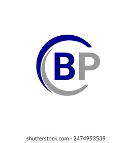  BP Initial Letter Logo design vector template, Graphic Alphabet Symbol for Corporate Business.
