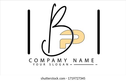 Logotipo de letra inicial Manual Elegante Logotipo minimalista en un estilo único.